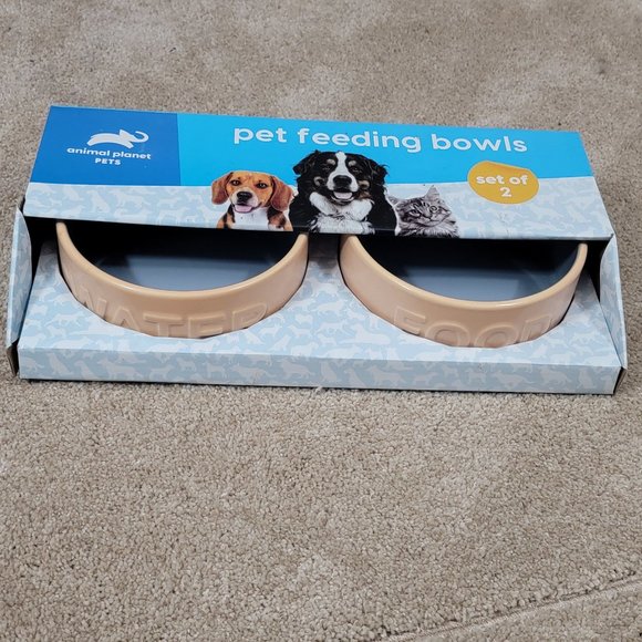 Pet bowl set.. med/large dog or cat.. New! - Picture 2 of 4